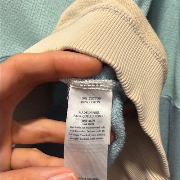 Faherty Soleil Abstract Sun Print Long Sleeve Pullover Hoodie - Picture 9 of 9